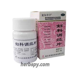 Fuke Tiaojing Pian for Irregular menstruation and dysmenorrhea